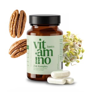 Vegane Zink Kapseln mit Vitamin C für Immunsystem, Haut & Zellfunktion